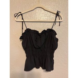 TOPSHOP Shirred Peplum Camisole Size 6